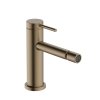 Hansgrohe Tecturis S Jednouchwytowa bateria bidetowa z kompletem odpływowym Brąz Szczotkowany 73201140